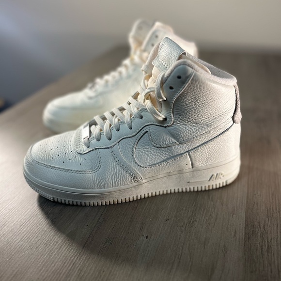 Nike AF1 Leather Sculpt Sail Shorts High Top Sneakers - Picture 1 of 8